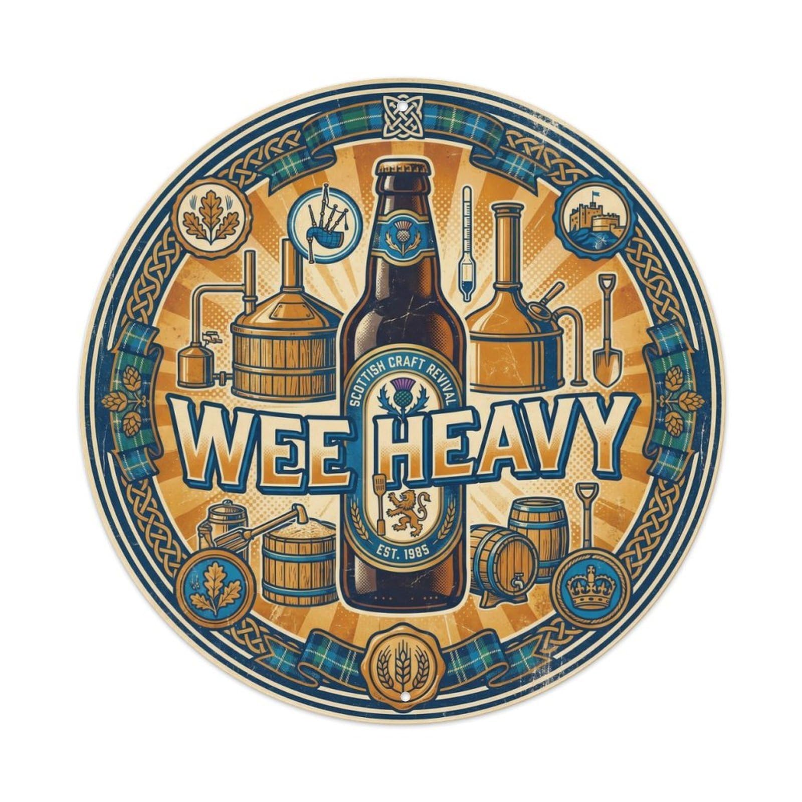 Scottish Wee Heavy Ale Strong Brewery Culture Brew Metal Tin Sign