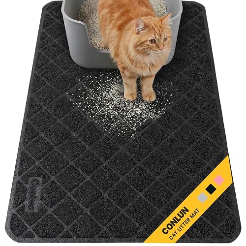 Conlun Alfombra Gatos Arenero, 61 x 43 cm Alfombrilla Arenero Gato