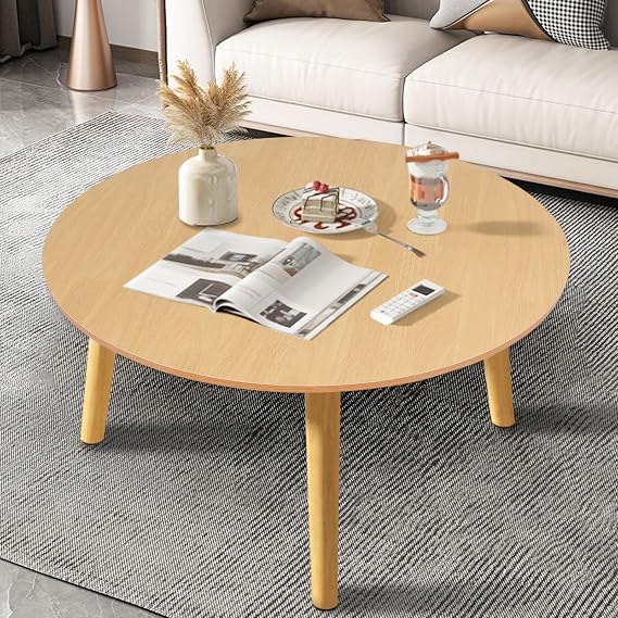 Study Desk, Computer Table, Work Desk for Home Office, Coffee Table, Nordic Style Writing Table with Ergonomic Edge, Spacious Desktop for Student Home Office Use (Wooden)