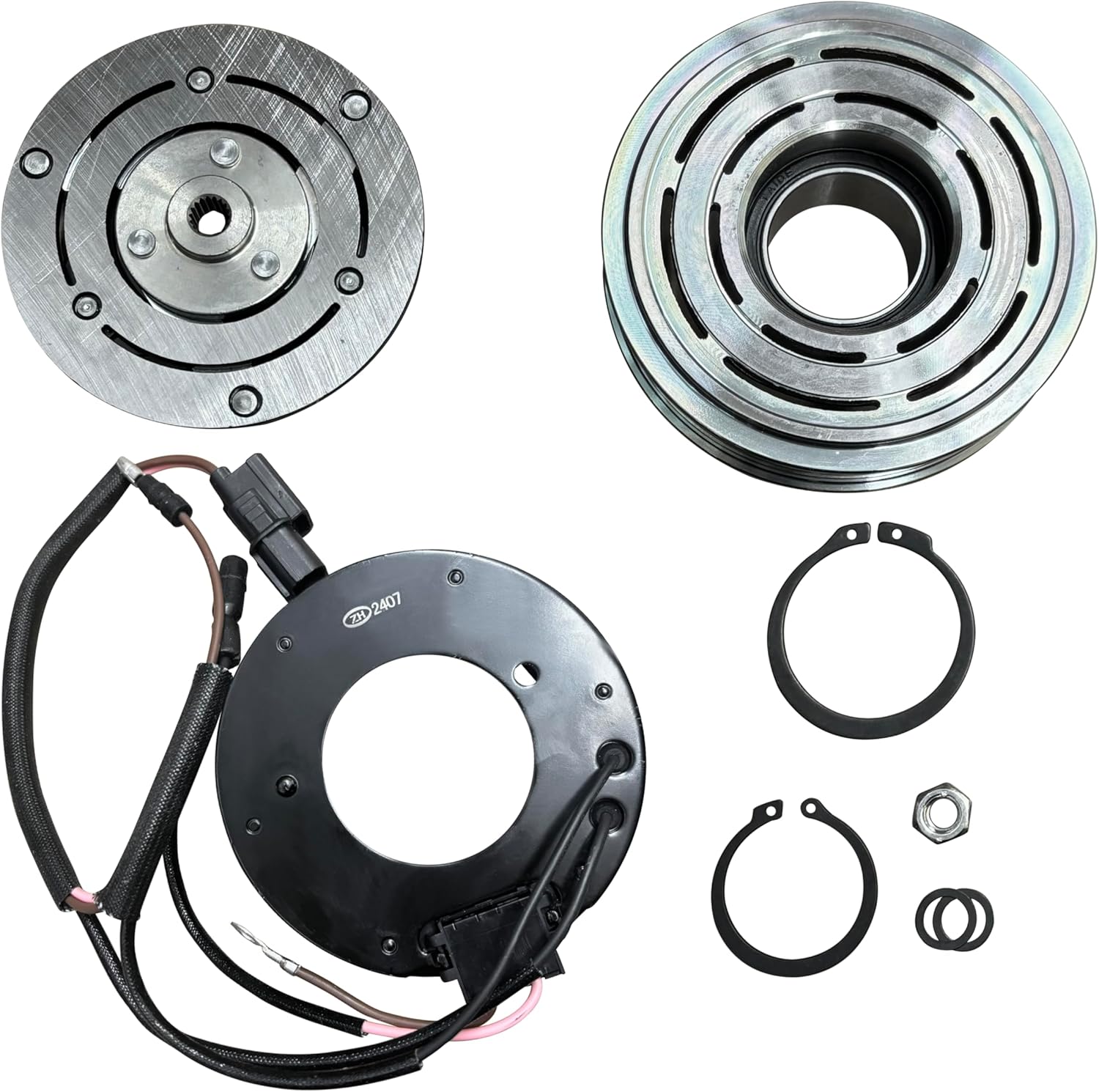 RYC New Automotive Air Conditioning Clutch AD-0447N-CL (Fits Honda Civic 1.5L 2012, 2013, 2014, 2015; Fits Acura ILX 1.5L 2013, 2014, 2015)
