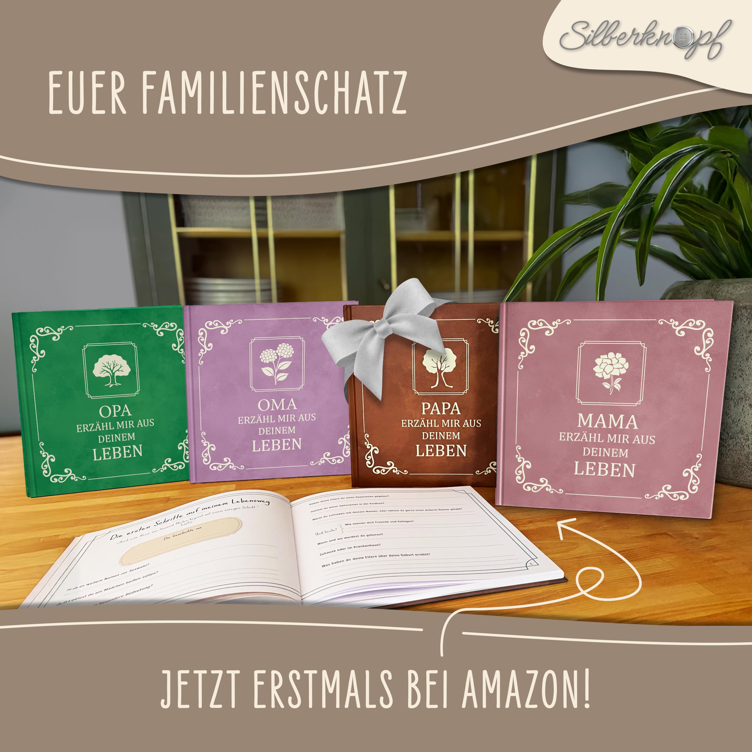 Mama erzähl mal | Erinnerungsbuch zum Ausfüllen | Mama Buch als besonderes Geschenk zum Geburtstag, Weihnachten, Muttertag | Familienbuch als einzigartige Geschenkidee