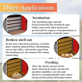 400 Eggs Incubator ,Automatic Incubator for Hatching Eggs, with Automatic Egg Turning and Temperature Humidity Control, Poultry Hatching Incubator for Chicken Duck Goose Quail Bird