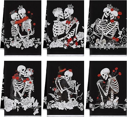 Bencailor 6 toallas de cocina retro de 15.7 x 23.6 pulgadas, toallas de mano vintage de granja, paño decorativo absorbente para decoración de baño,