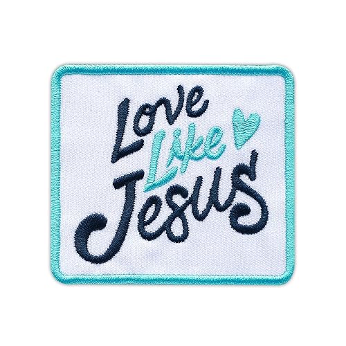 Love Like Jesus Embroidered Patch Christian Fabric Applique Embroidery Patches