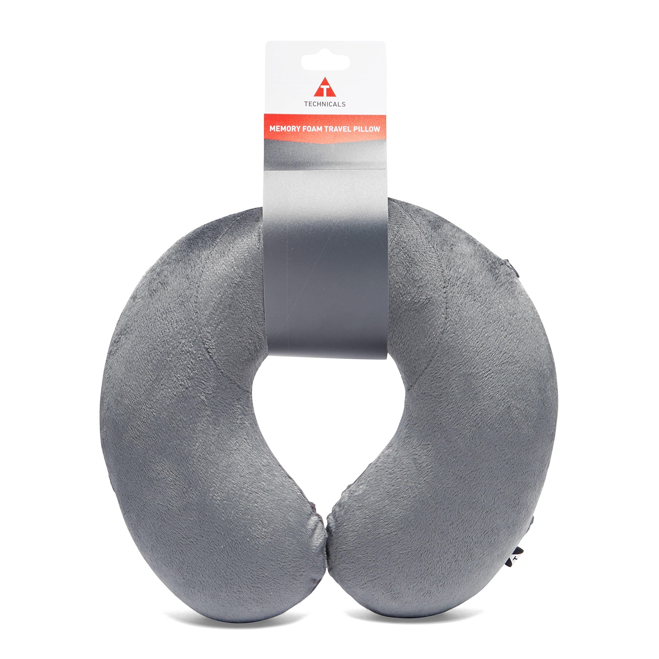 Technicals Memory Foam Travel Pillow Grey