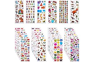 3D Sticker Pads: 920+ Puffy Stickers for Learning and Fun