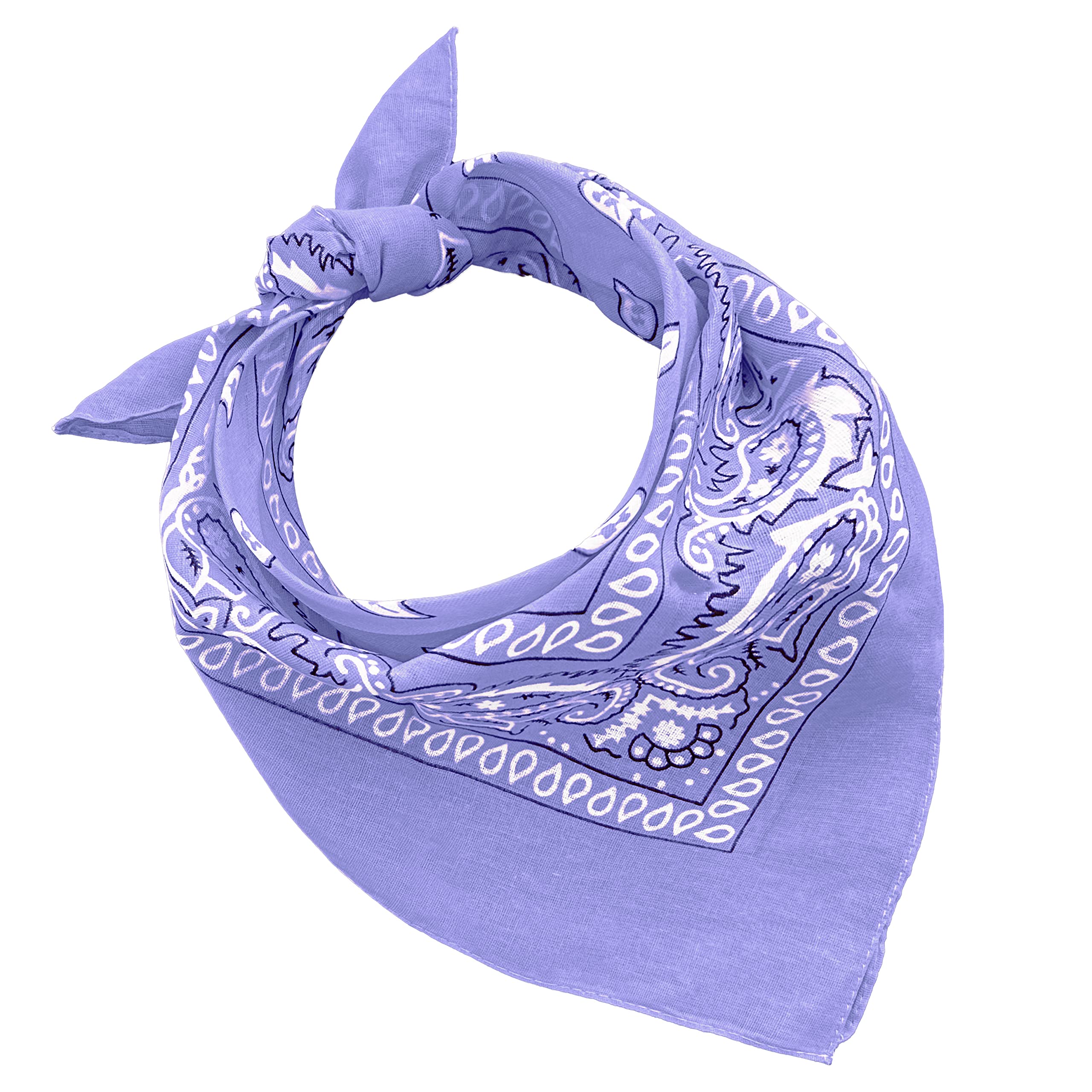 JOPHY & CO. 100% algodón BANDANA SET 3/5/10 para Mujeres Hombres Niños Unisex Único y/o Paisley Pattern COD. A644 — view 36