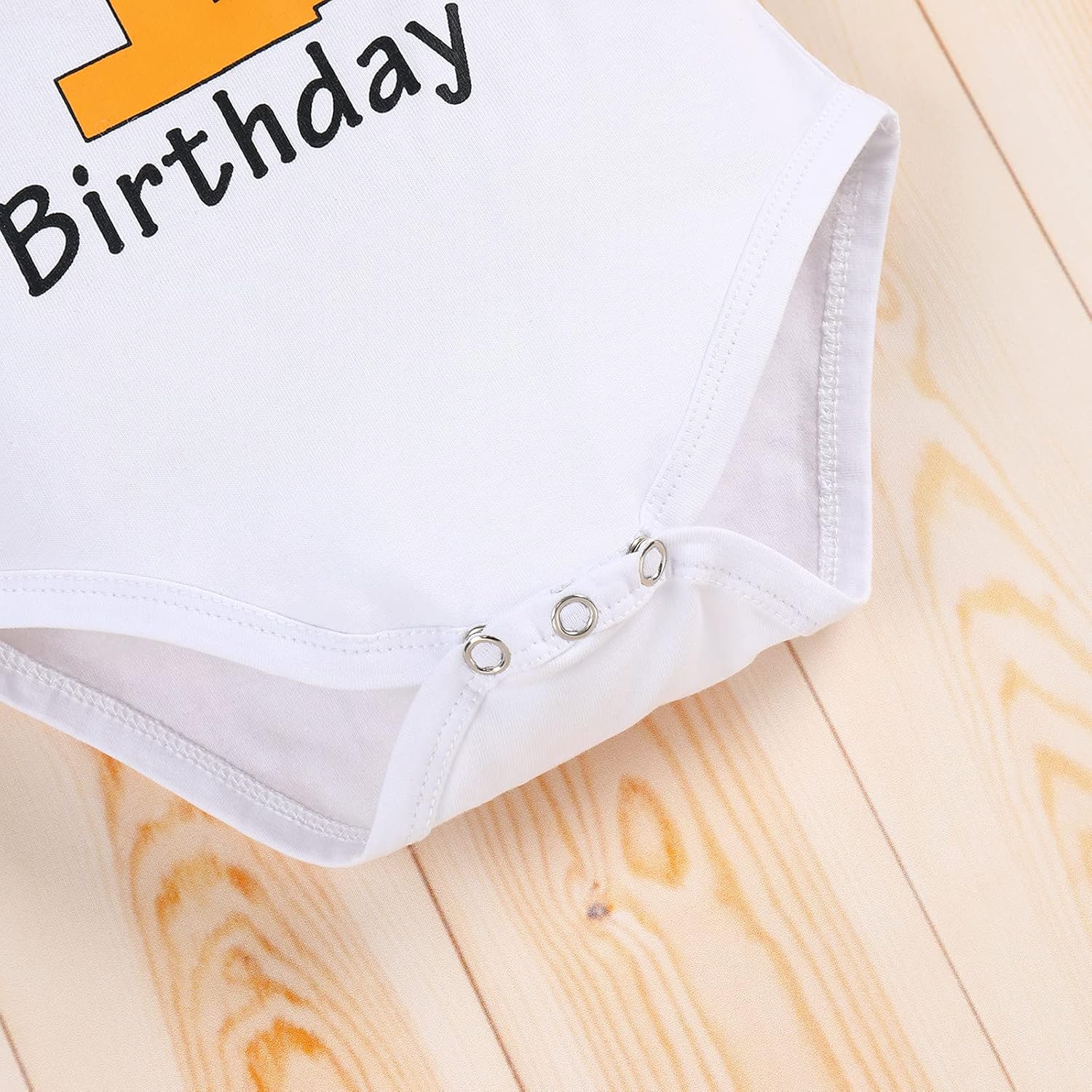 Miniatura 5 de IBTOM CASTLE Traje de primer cumpleaños para bebé niño, diseño de selva, corbatín + pantalones cortos y tirantes en Y, 3 piezas de accesorios para