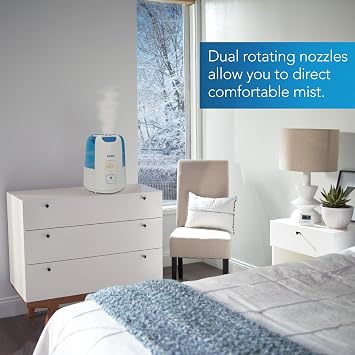 Vicks Dual Comfort Cool + Warm Mist Humidifier for Year Round Mist Comfort