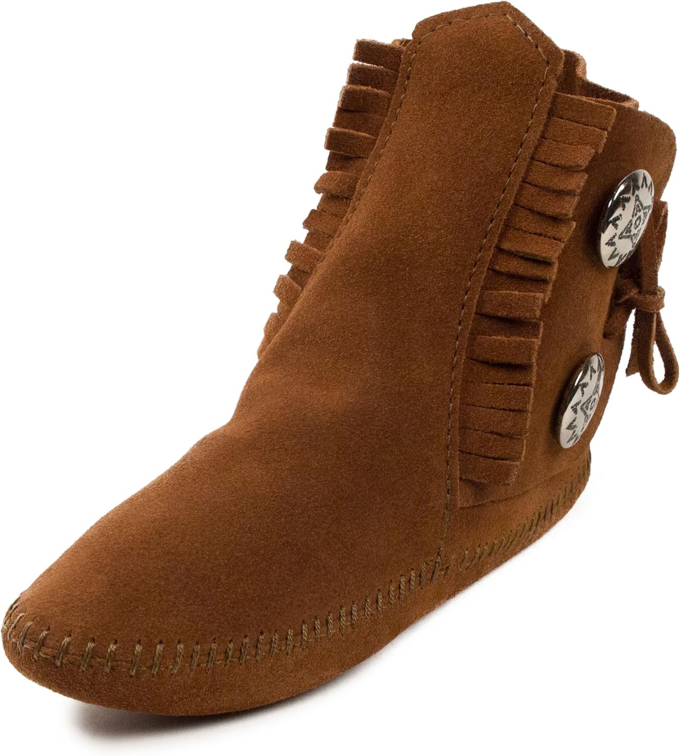 Minnetonka Men's Button Softsole and Hardsole Boot