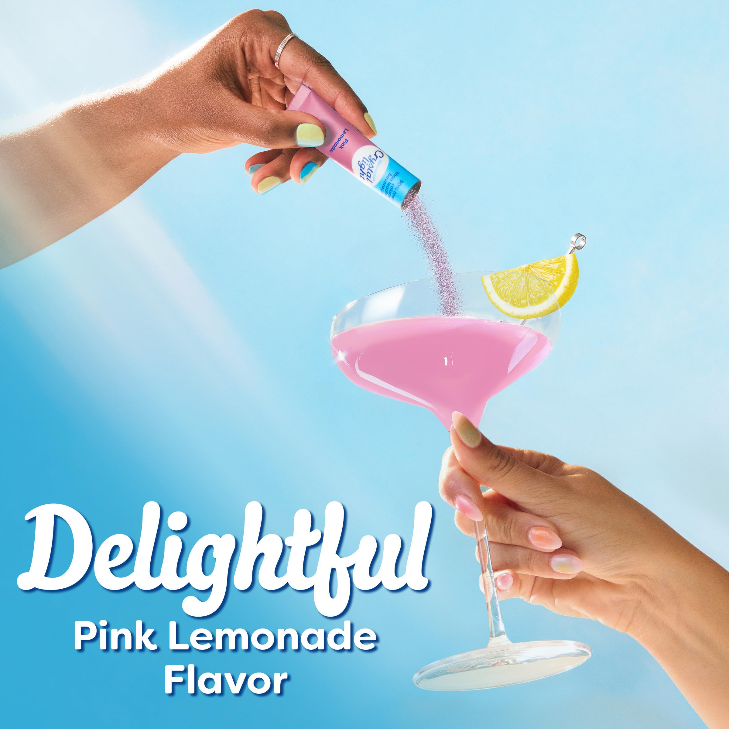 Crystal Light Drink Mix, 10 Packets, for Convenient On-the-Go Flavorful Hydration, Naturally Flavored Pink Lemonade with other natural flavor, Zero Sugar, 1.3 oz