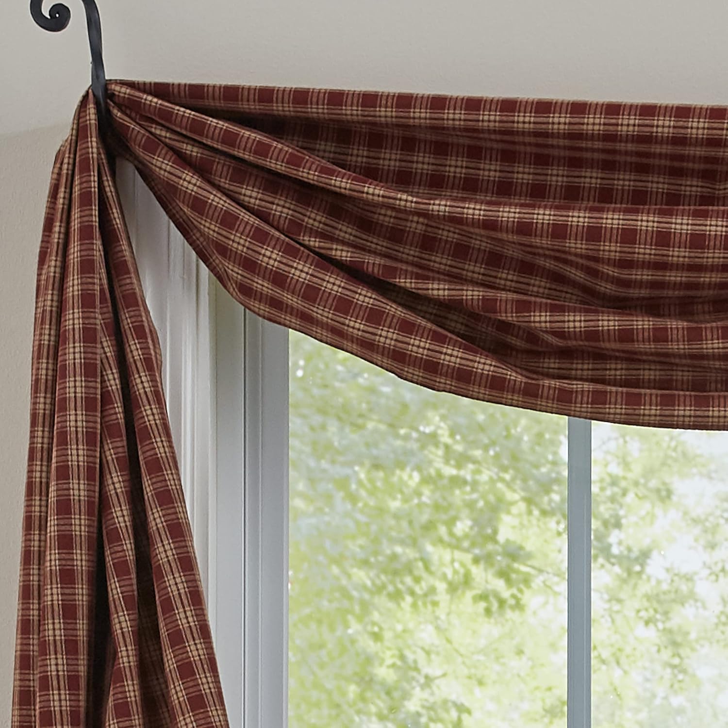 Sturbridge Wine Fishtail Swag 145" X 25"