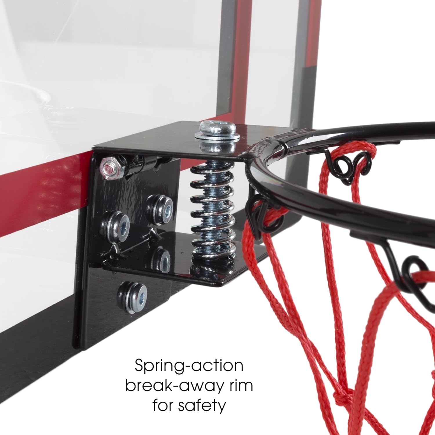 Hey! Play! Mini Basketball Hoop with Ball and Breakaway Spring Rim for Over The Door Play - for Adults, Kids, Boys and Girls : Toys & Games
