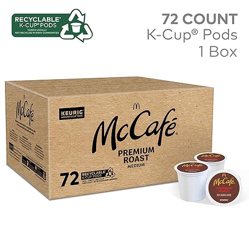 Vista 2 de McCafe Premium Roast Café en cápsulas Keurig de tostado descafeinado prémium, cápsulas K-Cup de una sola porción, 72 unidades, 6 paquetes de 12