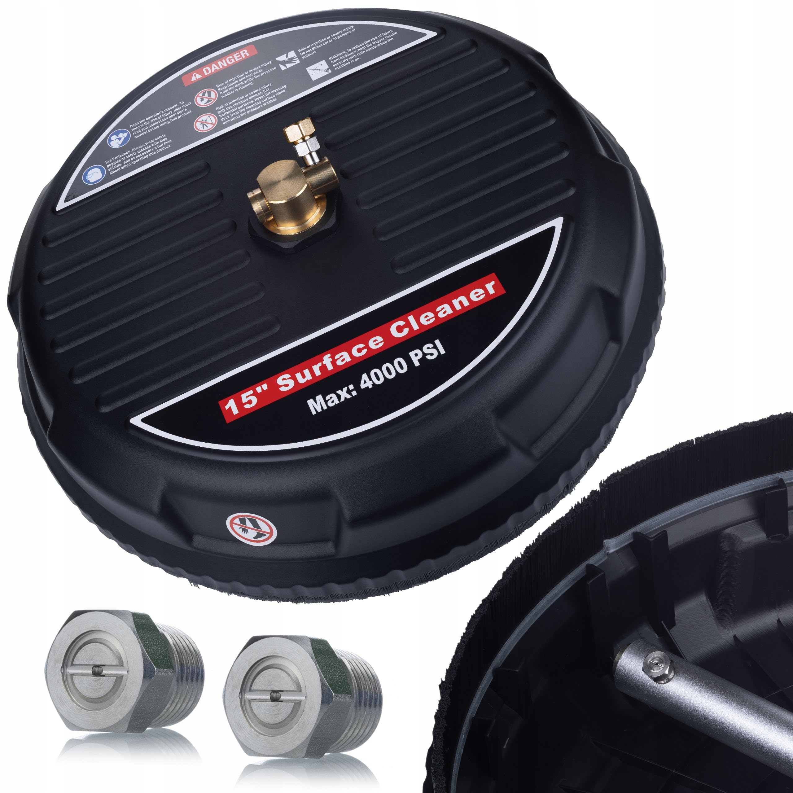 Rosfix Cepillo giratorio T-Racer M18 rosca interior compatible con Kärcher