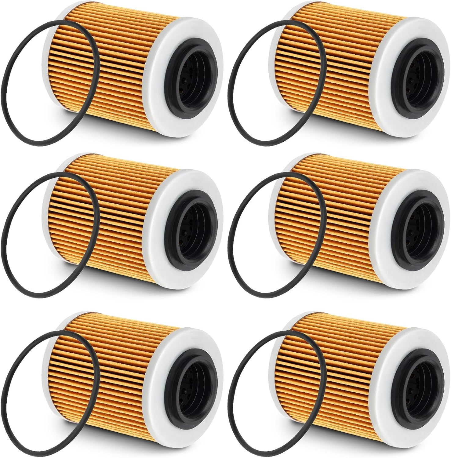 0800-011300 Oil Filter with O-rings Compatible With CFMOTO Cforce Zforce Uforce 1000 950 900 800 600 500 400 ATV/UTV Replace#: 0800-011300-00030 0800-011300-0004 (6 PCS)