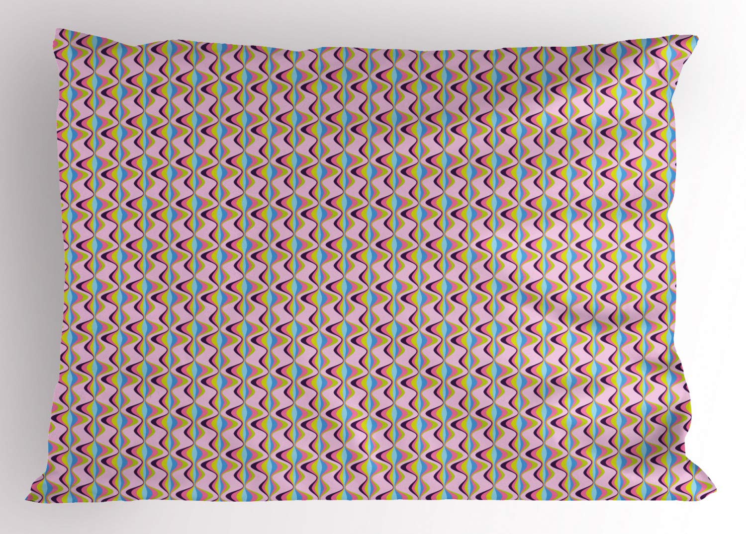 Taie D'Oreiller ABAKUHAUS Abstrait Ogee Énergique - 75x50 Cm, Imprimée Et Douce, Multicolore