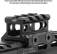 Vista 4 de UTG Super Slim 3 Slots Picatinny Riser Mount, 0.75