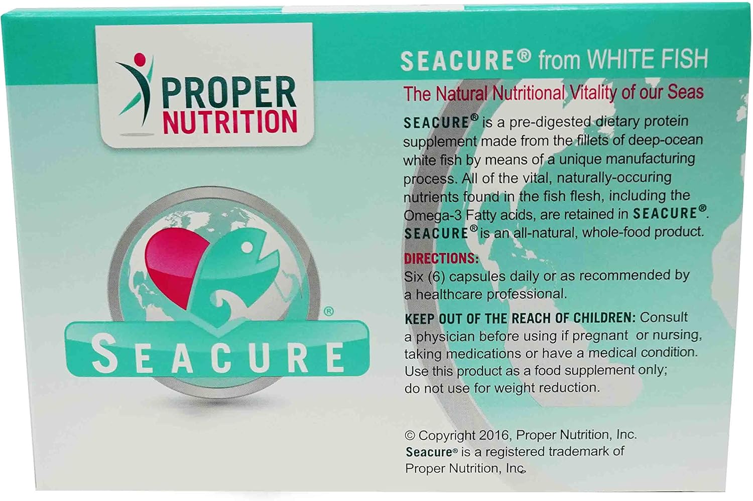 Seacure Hydrolyzed White Fish - Blister Packs - 180 Capsules by Proper Nutritio