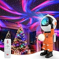 Vista 8 de Rossetta Proyector de Galaxia de Astronauta, Proyector de Estrellas para Dormitorio, Luz Nocturna LED Regulable para Niños con Temporizador