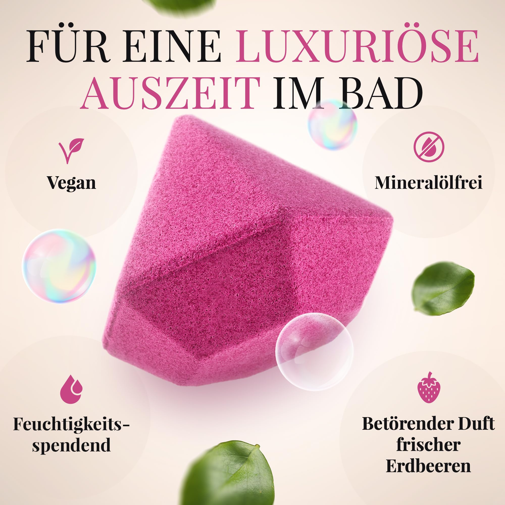SweetSurprise Badebombe mit Schmuck Überraschung -Romantisches Geschenk für Frauen-Luxuriöse Badeperle mit Silberkette-Geschenkidee für Freundin Frauen
