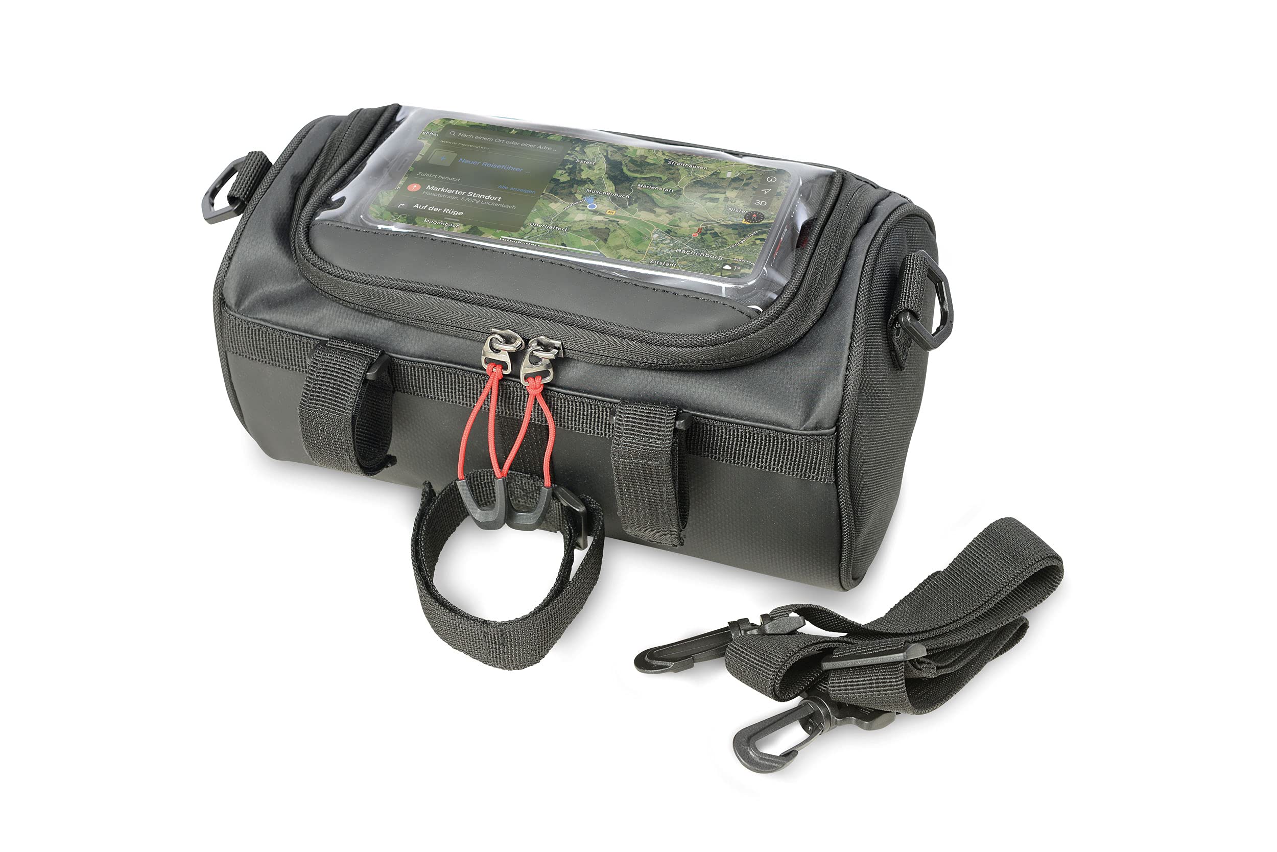 TROIKA Unisex – Erwachsene Bike Bag Fahrradtasche, Schwarz, 24cm Sport & Freizeit