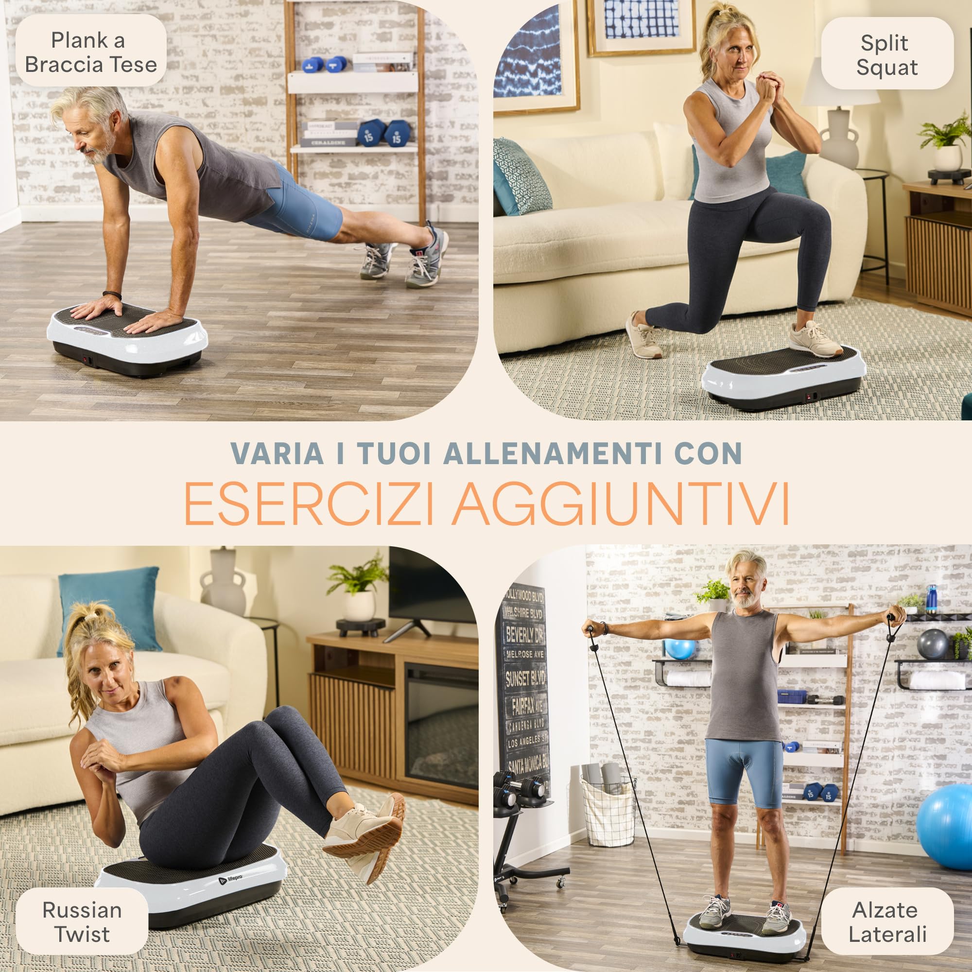 Lifepro Macchina A Pedana Vibrante - Macchina a pedana Vibrante Unisex Adulto