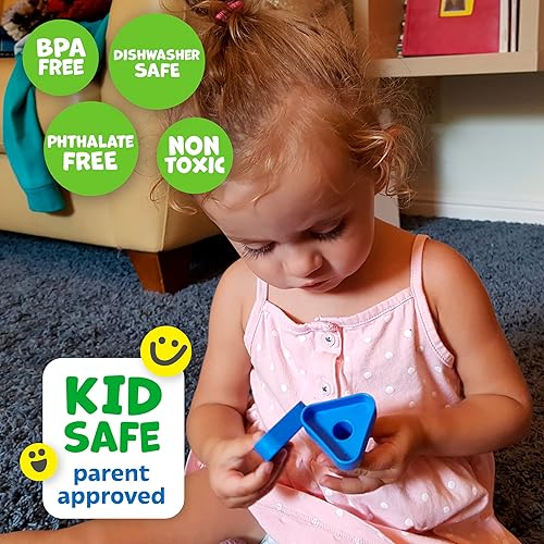 Miniatura 5 de Skoolzy Juego de 24 tuercas y pernos de plástico, paquete de 6, tuercas y pernos para niños, juguetes de ingeniería para niños de 1 a 3 años,