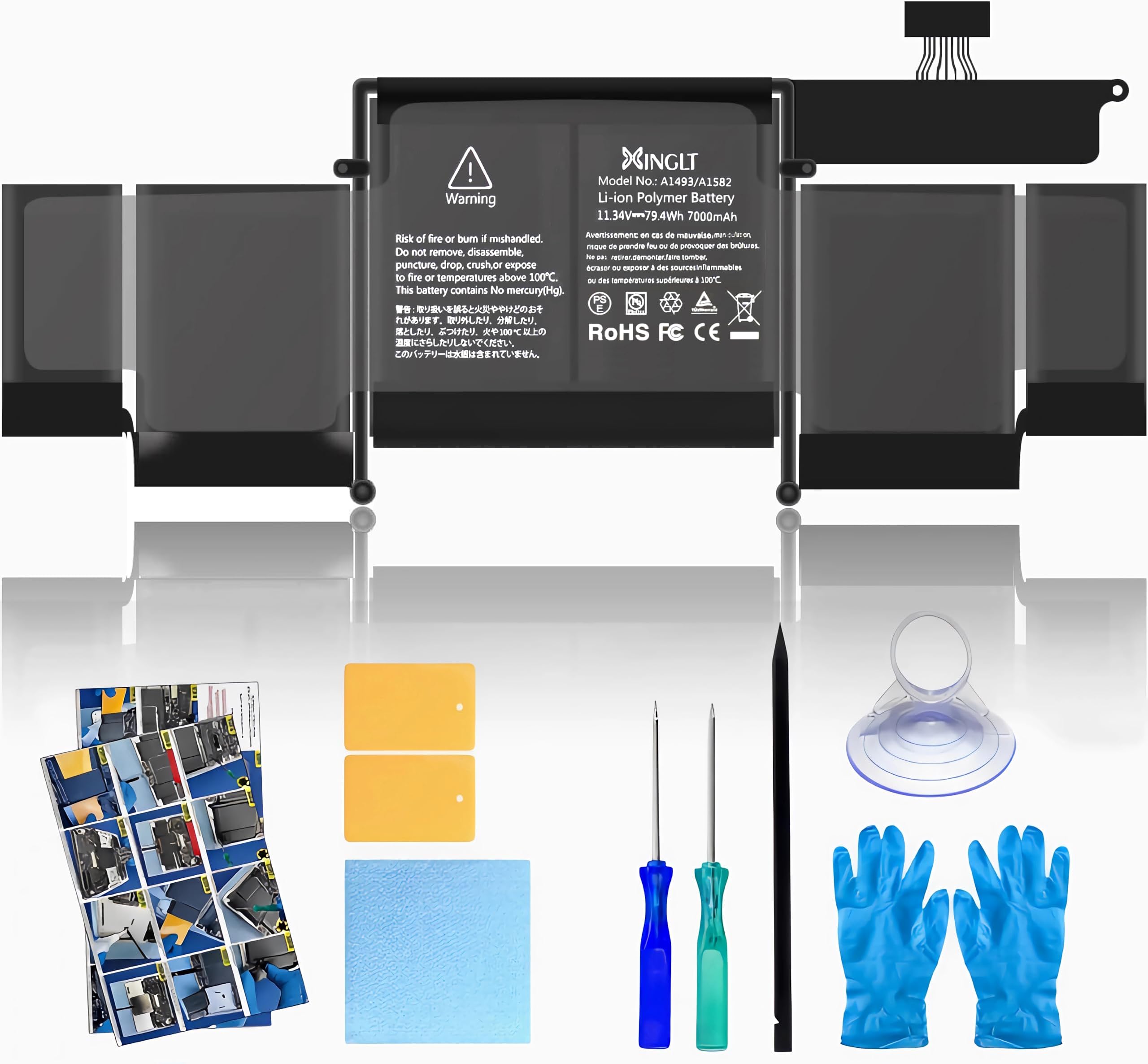 OMCreate A1502 A1582 es adecuado para batería MacBook Pro de 13
