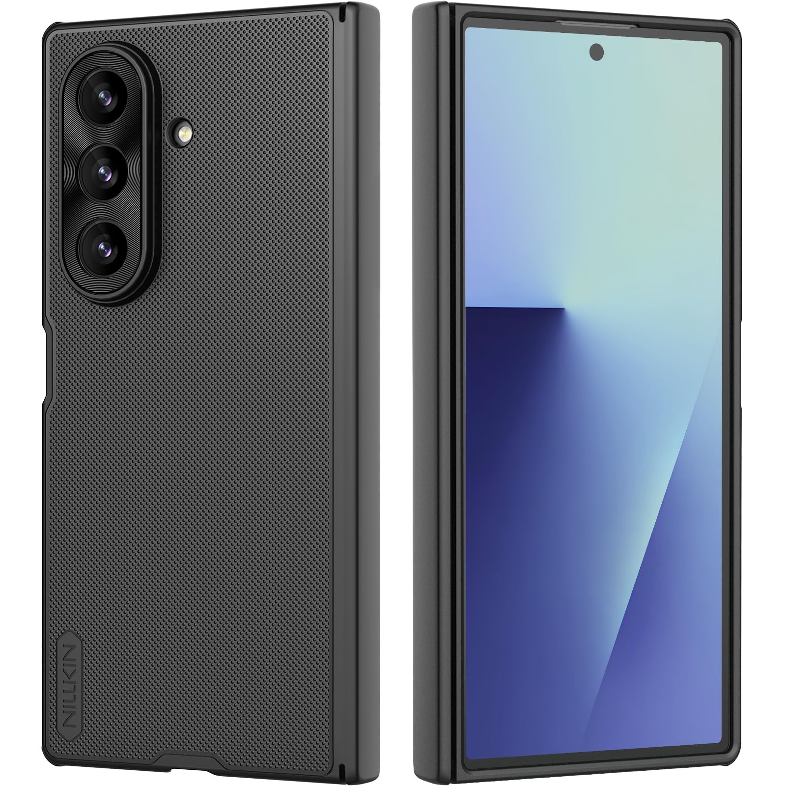 Nillkin for Samsung Galaxy Z Fold 7 Case with Hinge Protection, Frosted Matte Texture [Not Magnetic] Slim Fit Protective Phone Case for Galaxy Z Fold 7 Black
