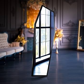 Amazon.co.jp: 全長の棺鏡-壁取り付け(54x21)-ブラックゴシック