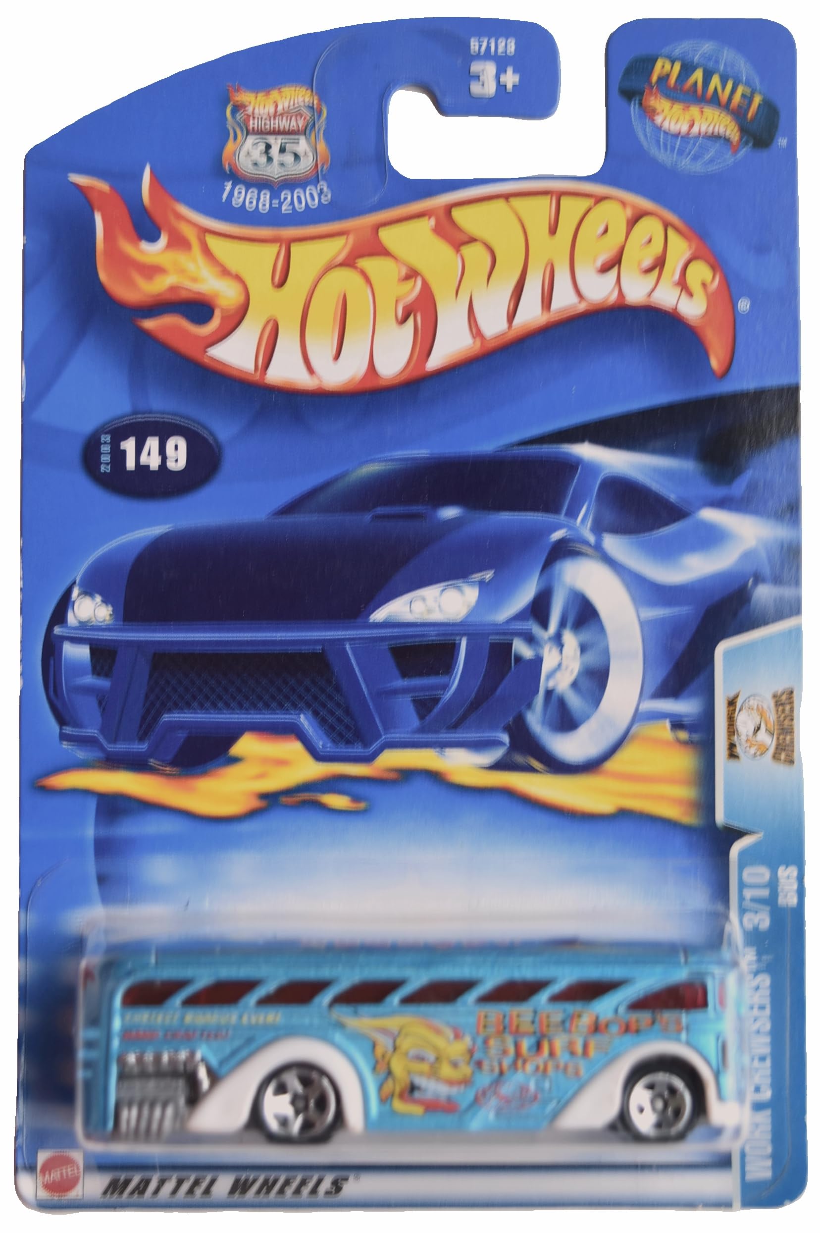 Amazon.com: Hot Wheels Surfin' School Bus, Work Crewsers 3/10
