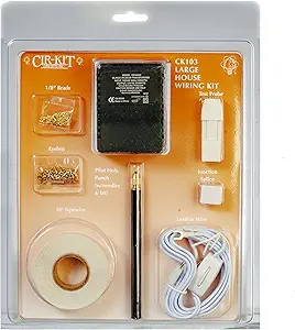 A complete dollhouse electrical wiring kit.