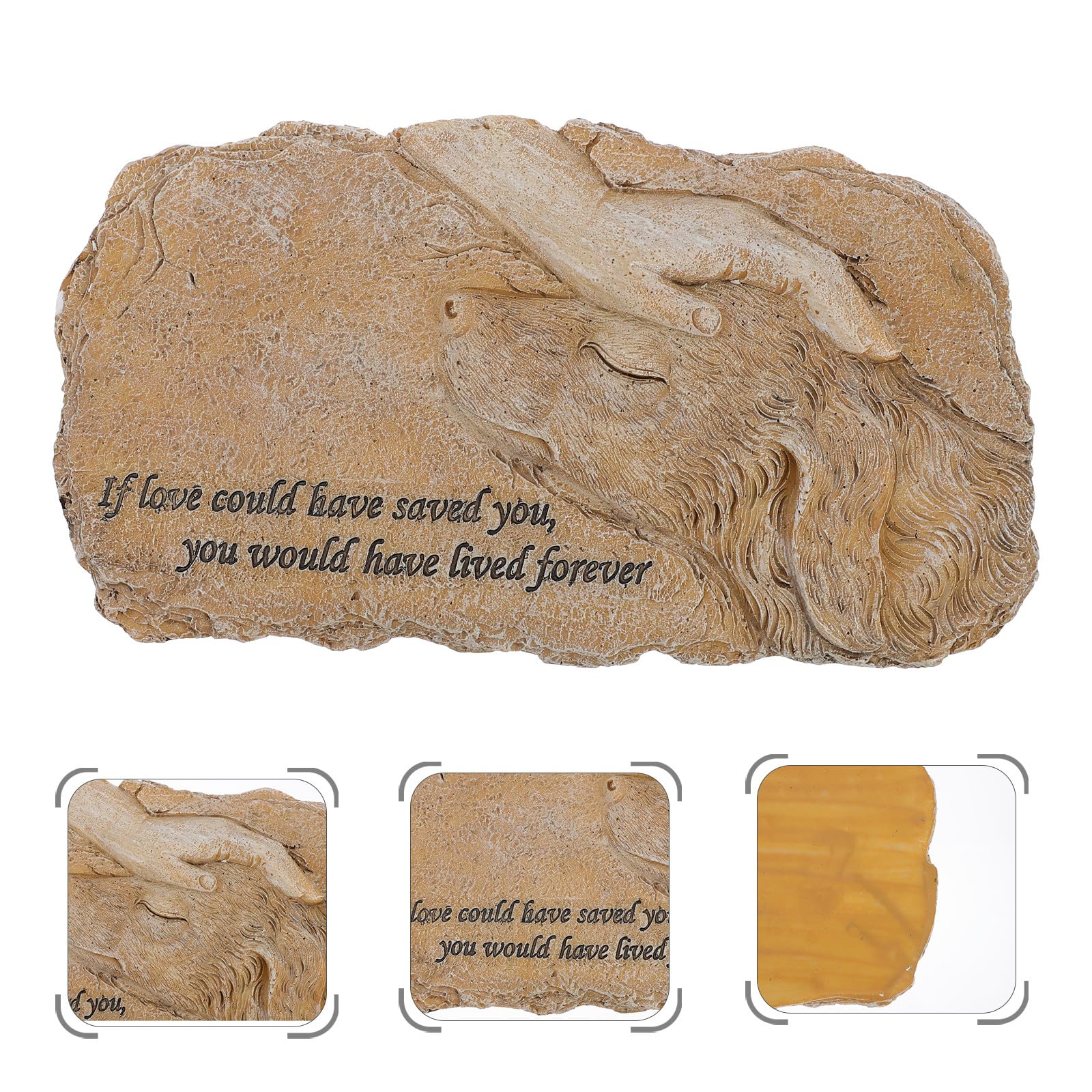 UKCOCO Pietra Commemorativa in Resina e Resistente alla Deformazione per Animali Domestici Come Regalo Statua Decorativa per di Cani per Luogo di Riposo