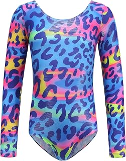 Long Sleeve Leotards for Girls Gymnastic One Piece Tumbling Leotards Dance Athletic Wear Ballet Unitards Practice Outfits