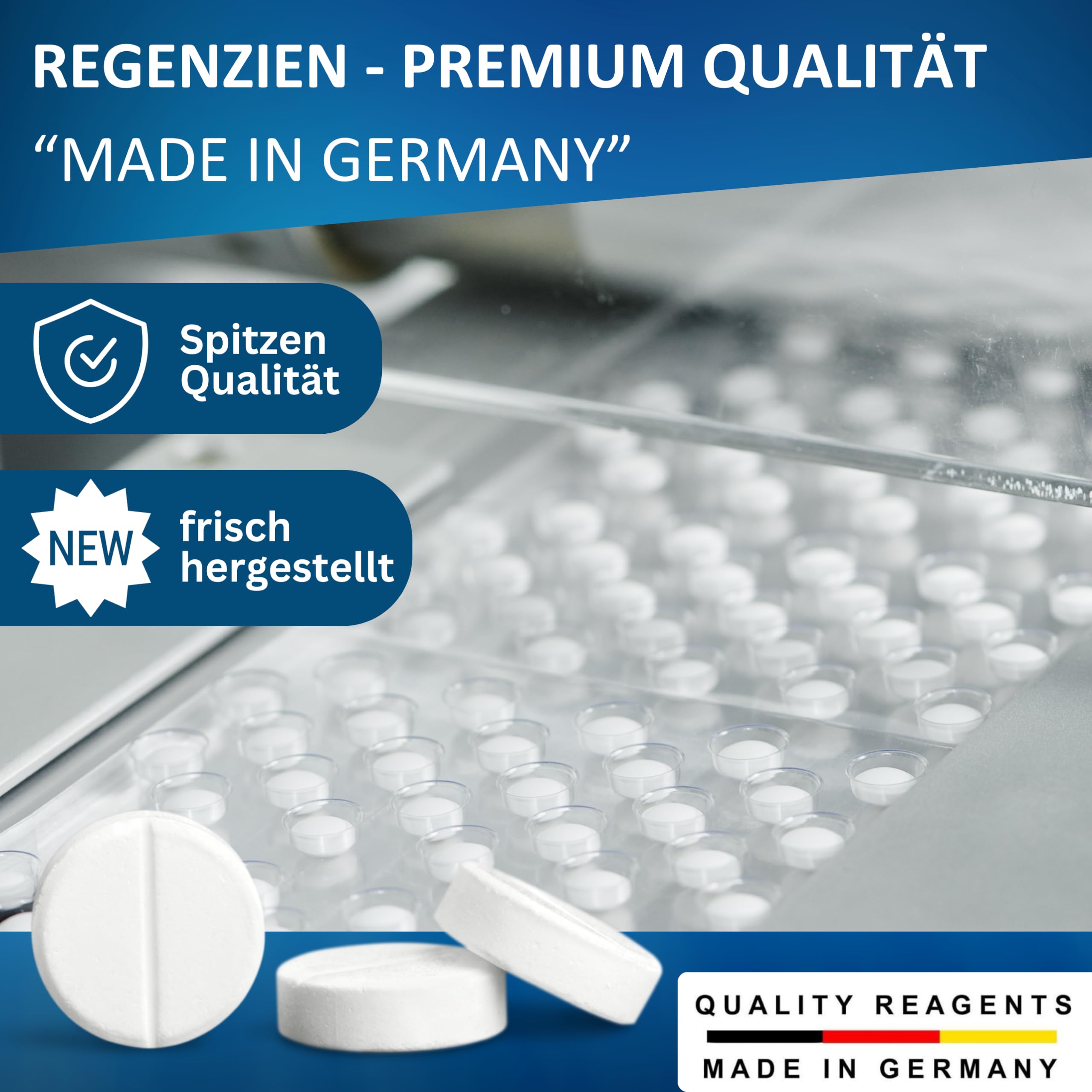 100 tabletek testowych Rapid do testera wstrząsów, 50 x pH Phenol Red, 50 x DPD1, bez chloru, tester wody basenowej, trwałość 10 lat