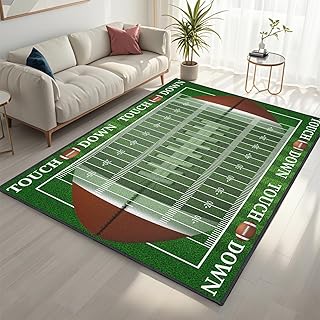 Football Rug for Boys Bedroom,3'x5' Non-Slip Football Field Rugs,Sports ...