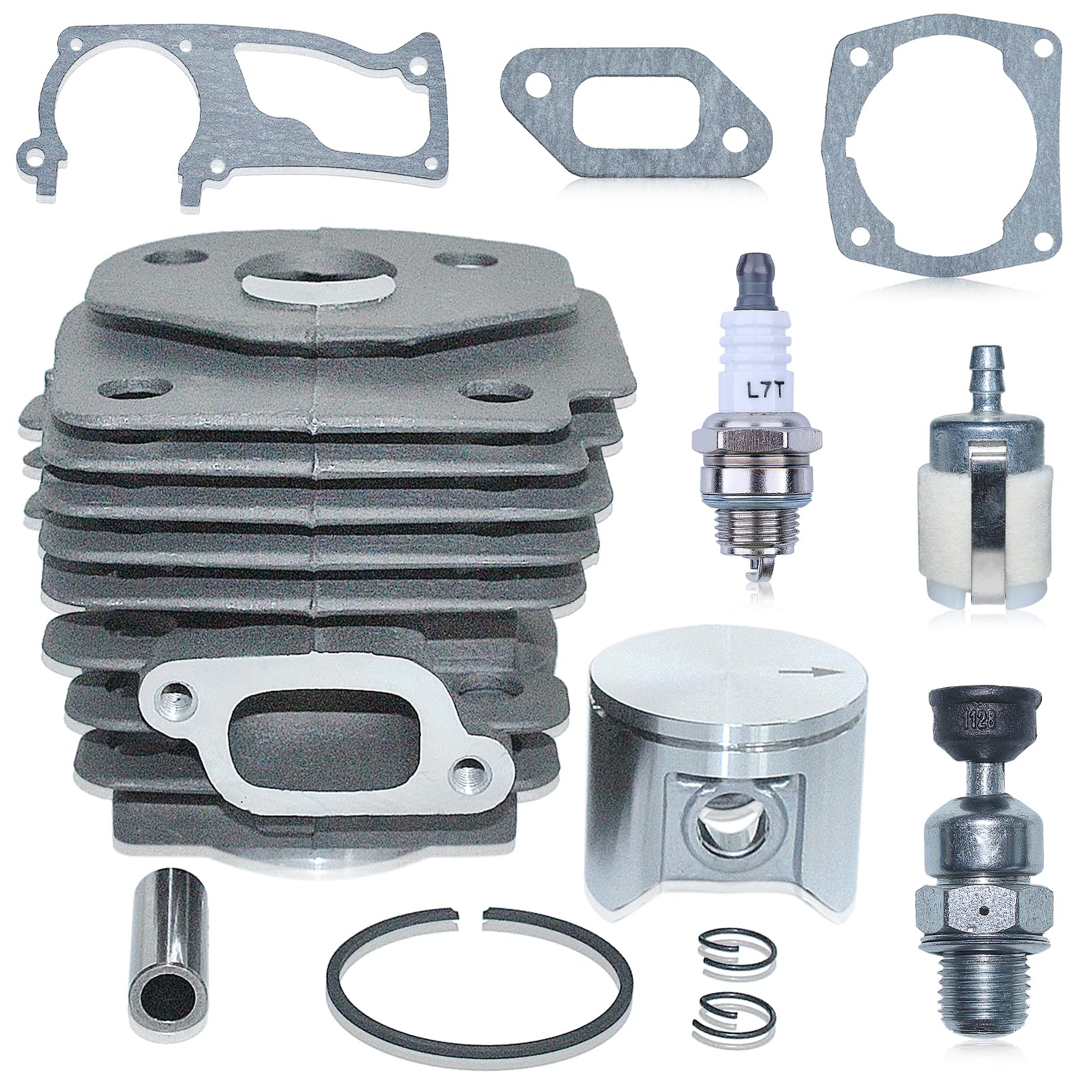 Piston de cylindre 47mm Husqvarna 357 357XP 359 359XP tronçonneuse joint bougie 537157304