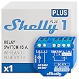 Plus 1 UL | WiFi Smart Relay Switch with Dry Contacts | Home Automation | Bluetooth Gateway | Alexa, SmartThings & Google Home Compatible | No Hub | DIY Remote Control | Garage Door Opener