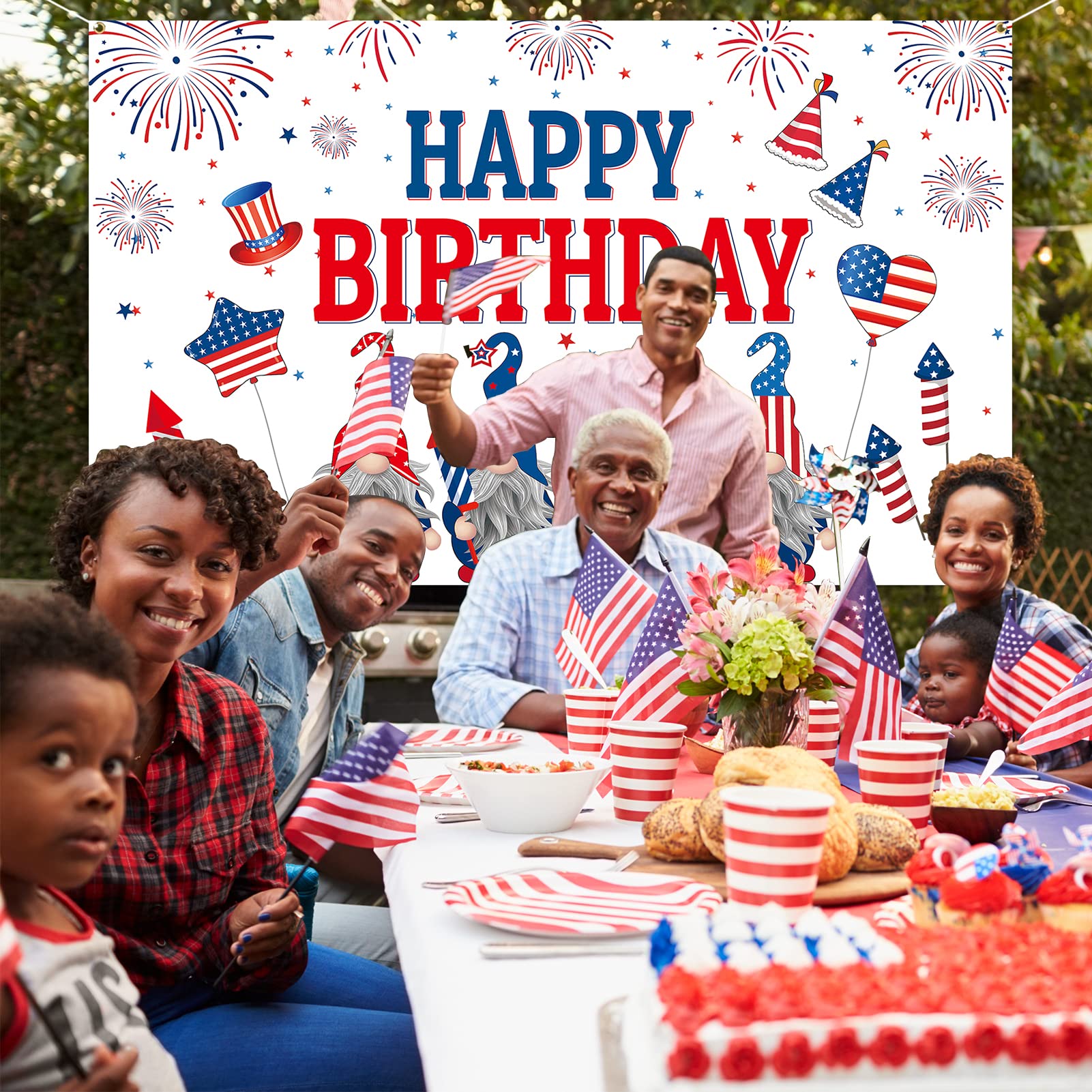 4th Of July 4. Juli Usa Unabhängigkeitstag Banner Sign R Amerikanischen  Flagge Und Ballon Mit Feuerwerk 3d Render 133719292 4th Of July Decoration, image size:1601x1601