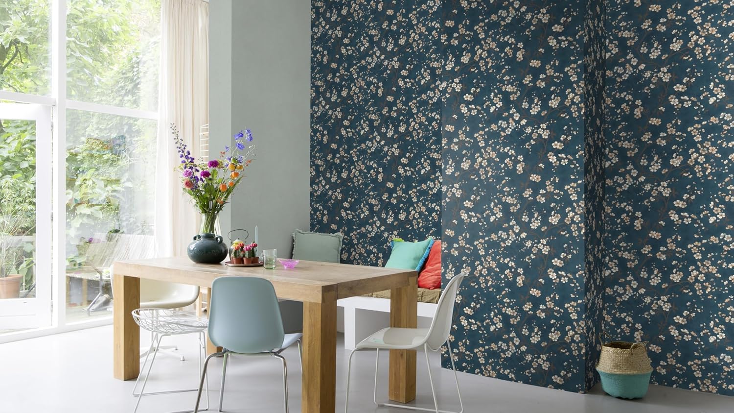 Rasch Denzo 2 456738 Non-Woven Wallpaper Flowers