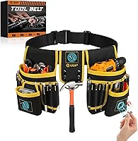 UUP Magnetic Tool Belt for Men - 26 Pockets Heavy Duty Tool Pouch with Magnet Holster, Adjustable Waist for Contractors, Mechanics & Plumbers