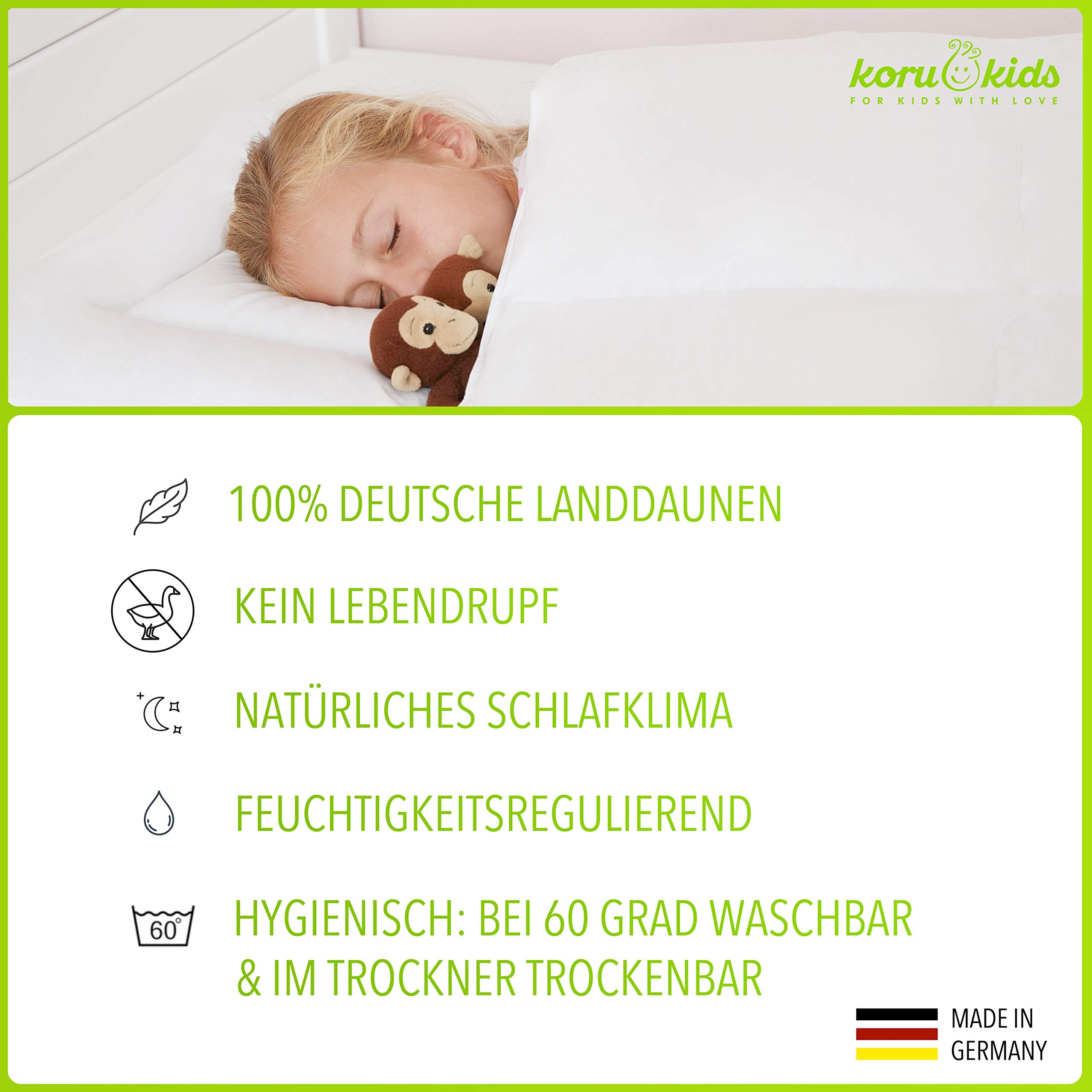 ZZZOO 100 x 135 cm Wit Katoenen Kinderdekbed