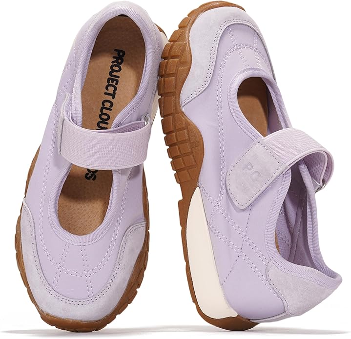 Project Cloud Girls Shoes - Memory Foam Insole Kids Shoes Girls Sneakers - Lightweight Mary Jane Flats & Non-Slip Comfortable Kids Sneakers (Little Donna)