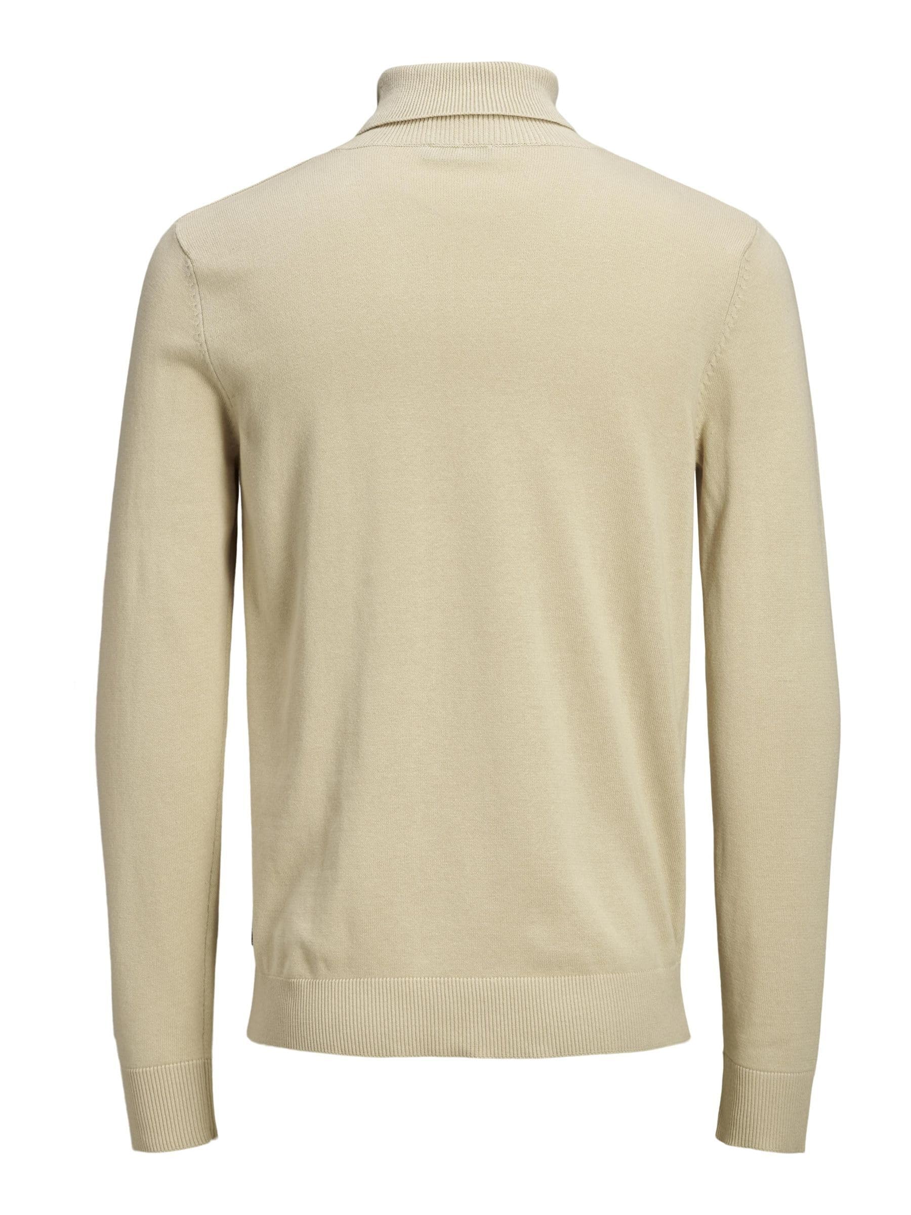 JACK & JONES Uomo Maglione Sottile a Dolcevita Maglione a Collo Rotondo Classico a Maniche Lunghe JJEEMIL