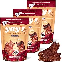 Yay's Snacks Sweet and Spicy Beef Jerky Crisps | High Protein Teriyaki Snack | Crispy, Crunchy, Non-GMO, Gluten-Free Meat Snack | 28G Protein Per Bag, Made in USA - 3 Pack (1.75 Oz)