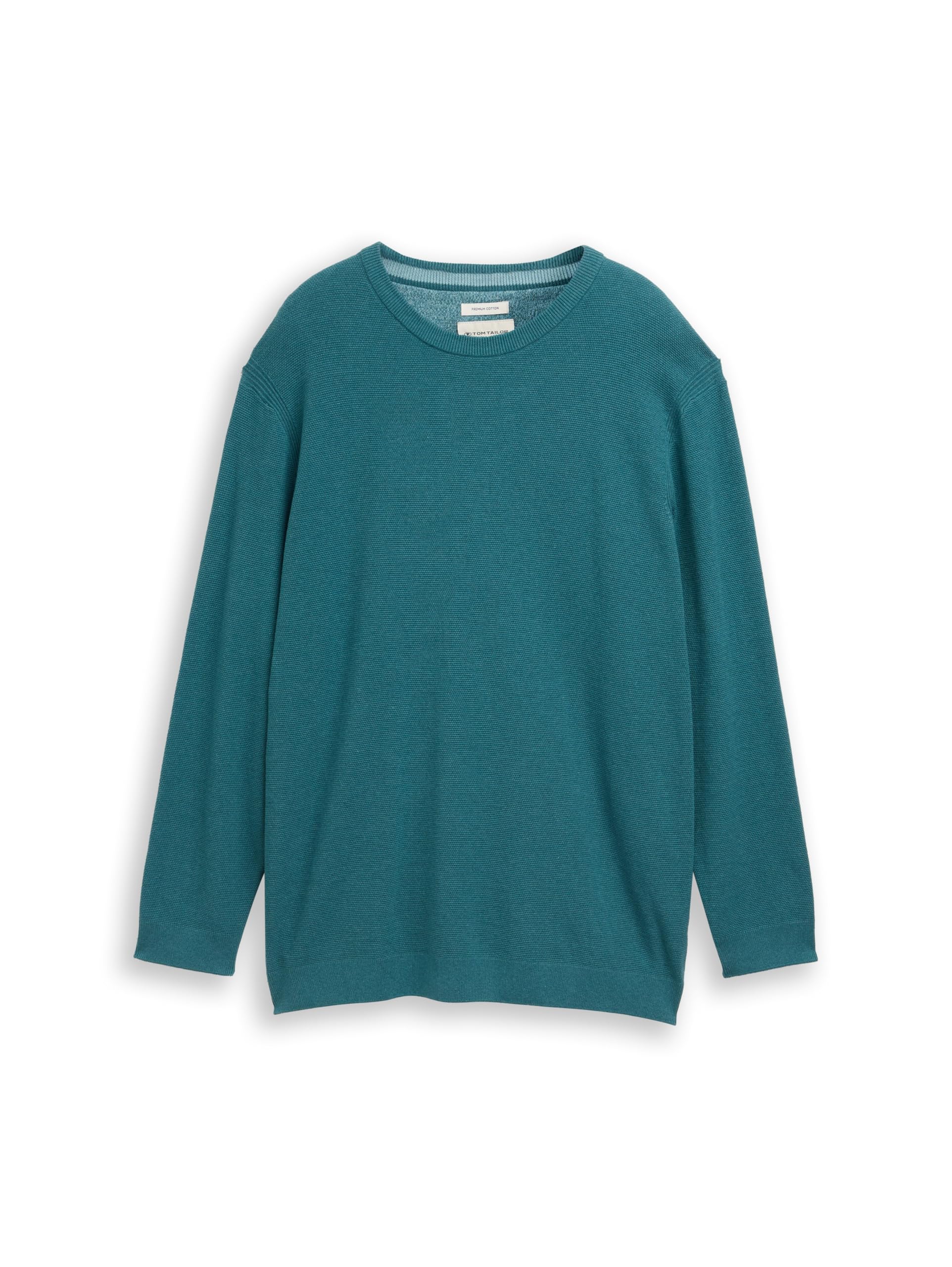 TOM TAILOR Herren Plus Size-Strickpullover aus Baumwolle