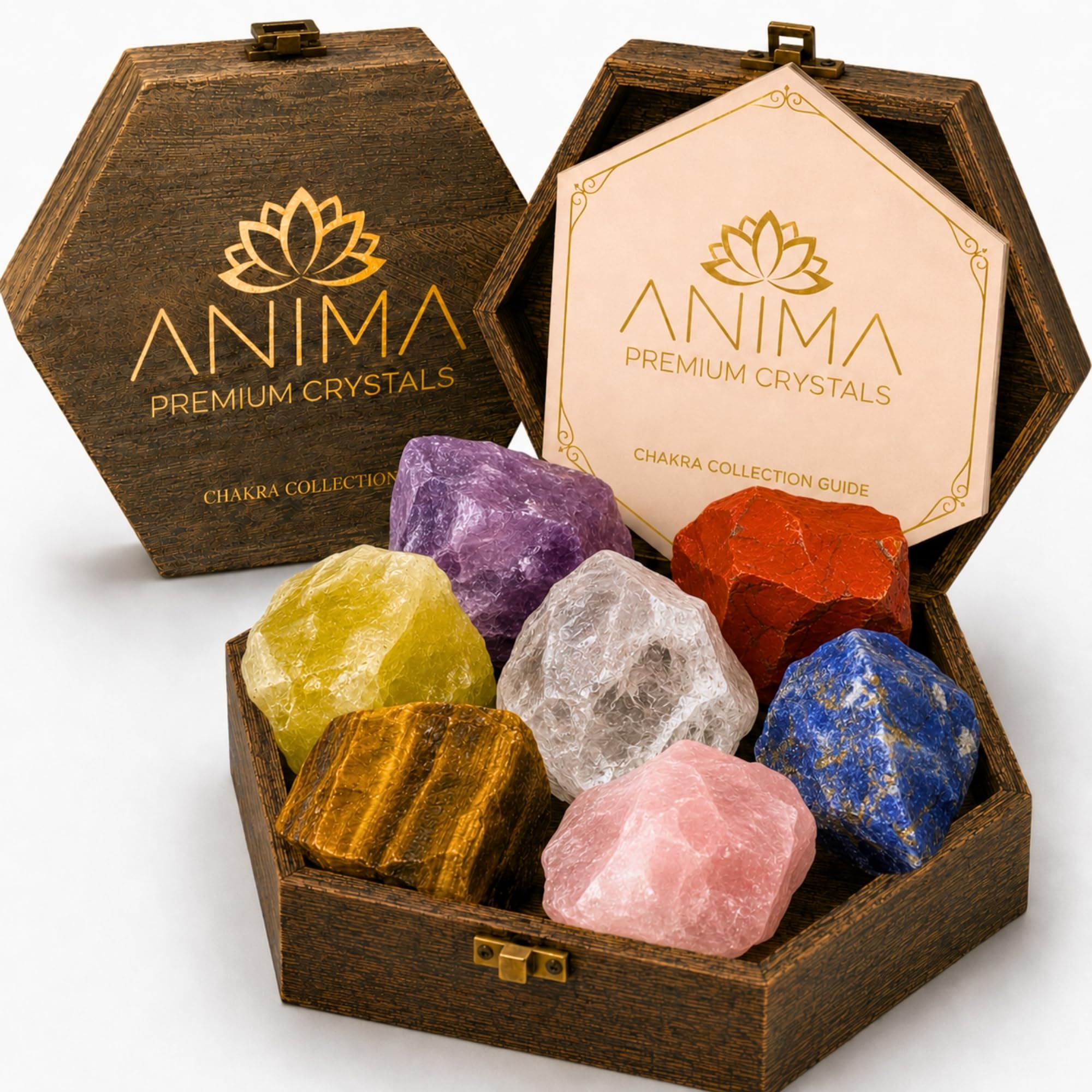 H&E直輸入　VITA juwel inu! Heart of healing Amazon.com: Anima Premium 7 Chakra Healing Crystals Set for Energy