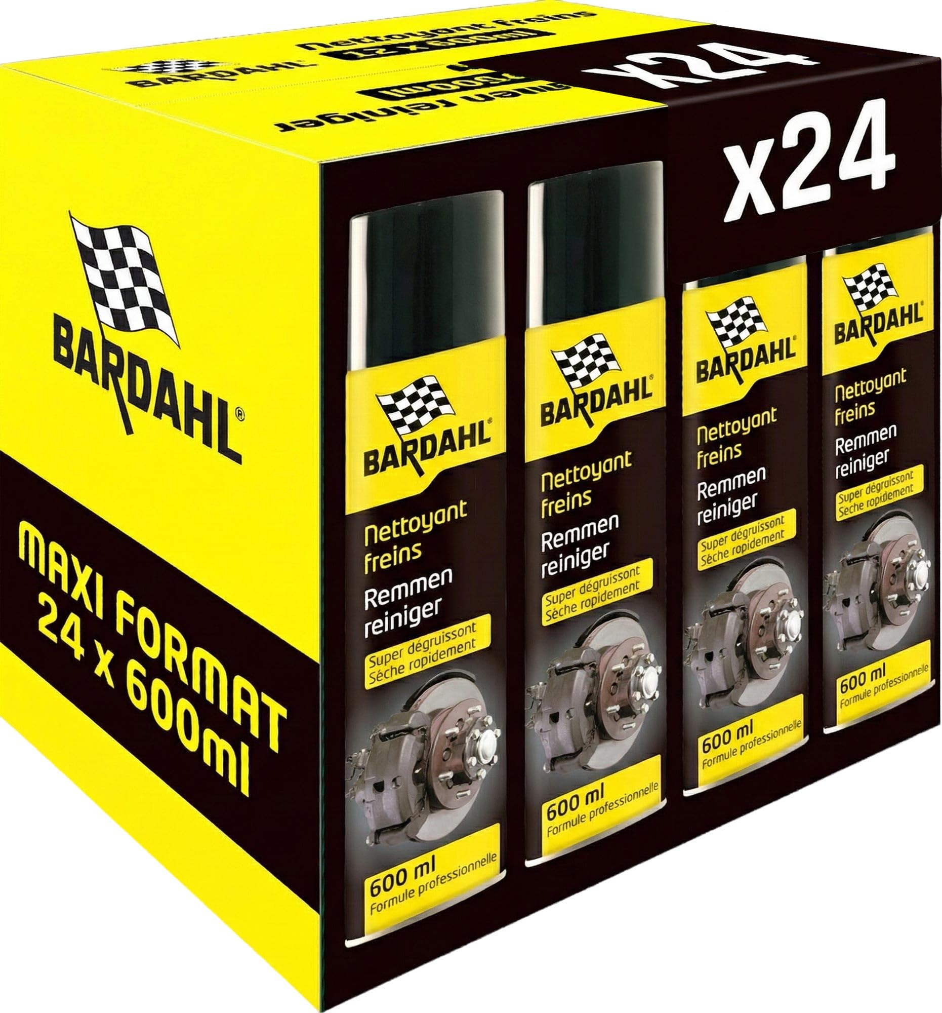 Dégraissant nettoyant freins BARDAHL 600ml (lot x24)