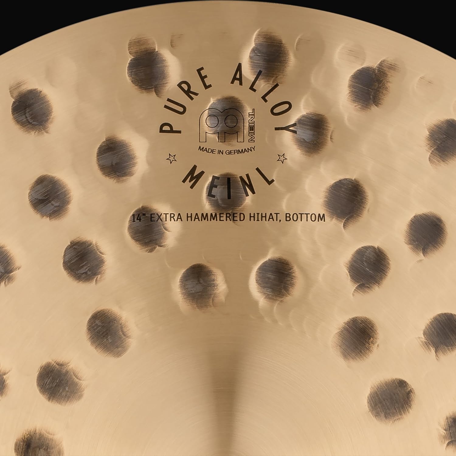 Meinl Cymbals Pure Alloy 14" Extra Hammered Hihat Cymbal for Drums, Pair — MADE IN GERMANY